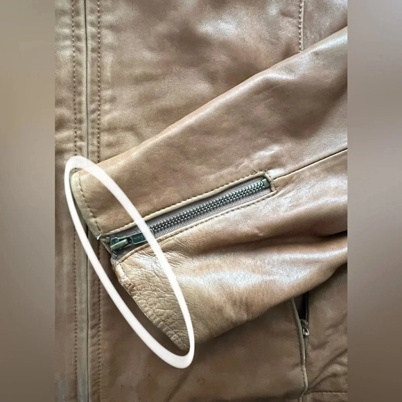 MARVIN RICHARDS | women’s leather & rabbit fur jacket. Size: XL - Picture 16 of 16